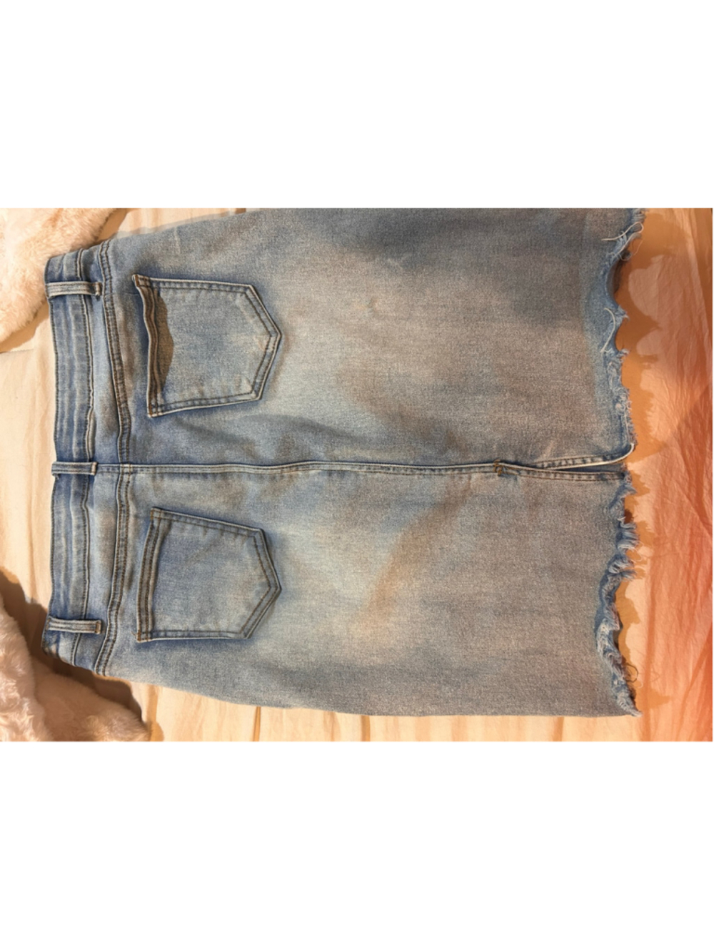 Stretchy Women's SHEIN Blue Denim Mini Skirt Size L